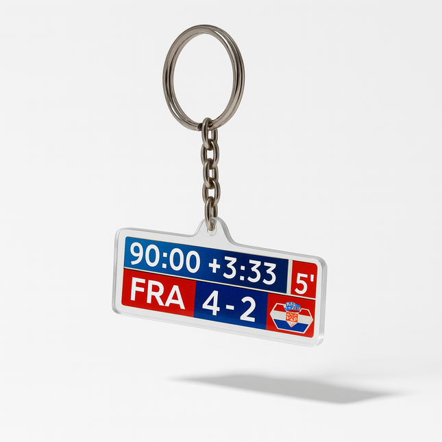 Iconic Match Keychain – France vs Croatia 2018 WC