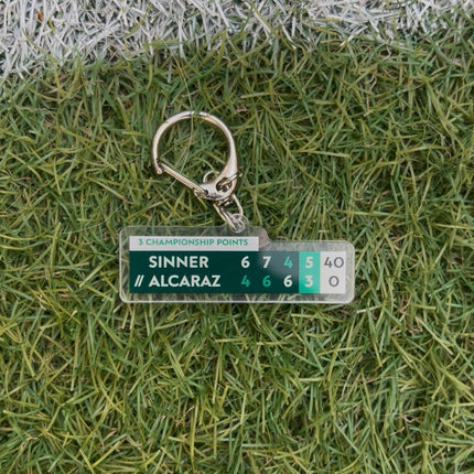 Iconic Match Keychain – Sinner vs Alcaraz 2025 French Open
