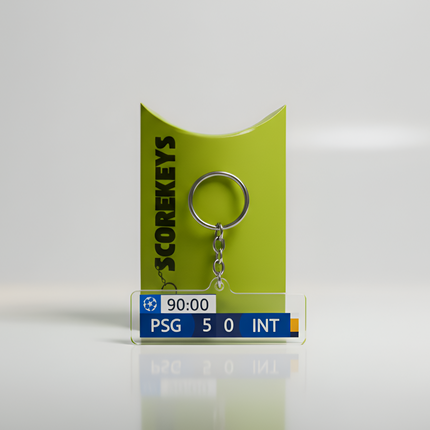 Iconic Match Keychain – PSG vs Inter 2025 UCL