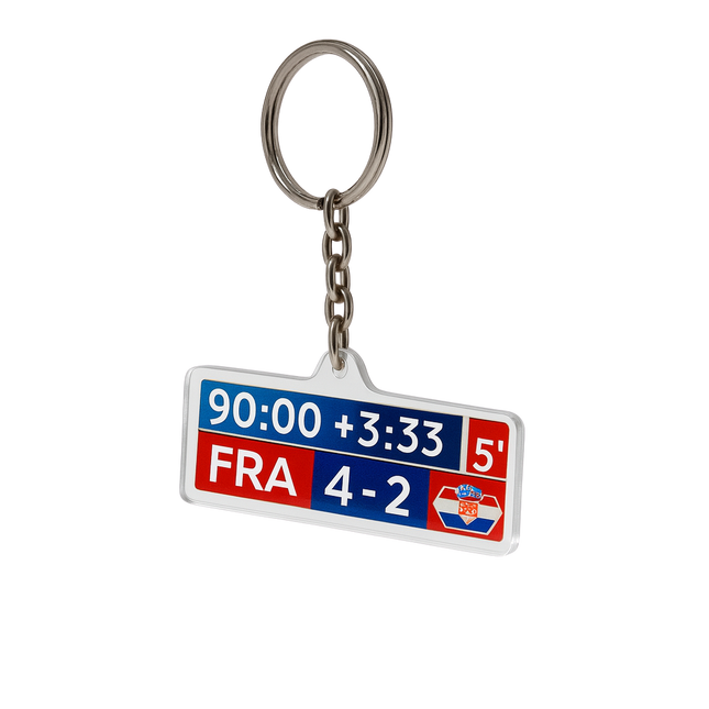 Iconic Match Keychain – France vs Croatia 2018 WC